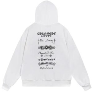 Chrome Hearts Pure Luxury Graphic Pullover Hoodie White