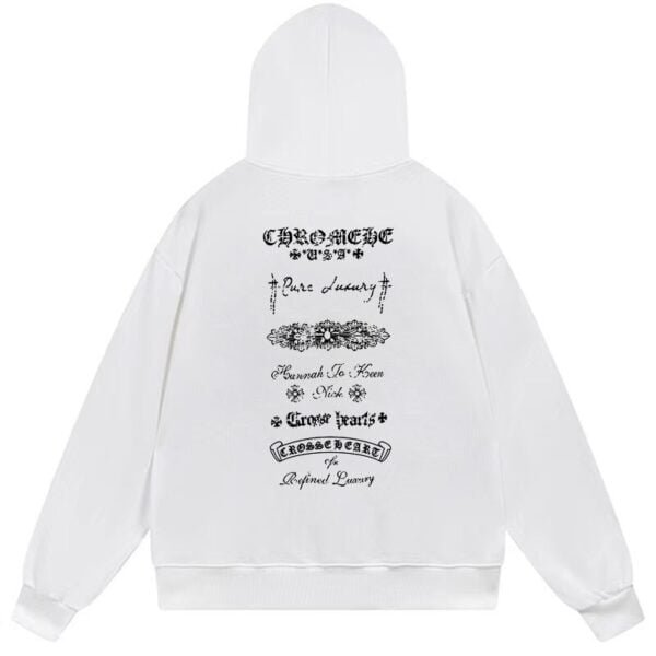 Chrome Hearts Pure Luxury Graphic Pullover Hoodie White